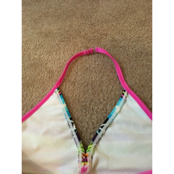 Girls Printed Swim Top 1 Piece Size Large 10-12 Multi-Color - Picture 6 of 7